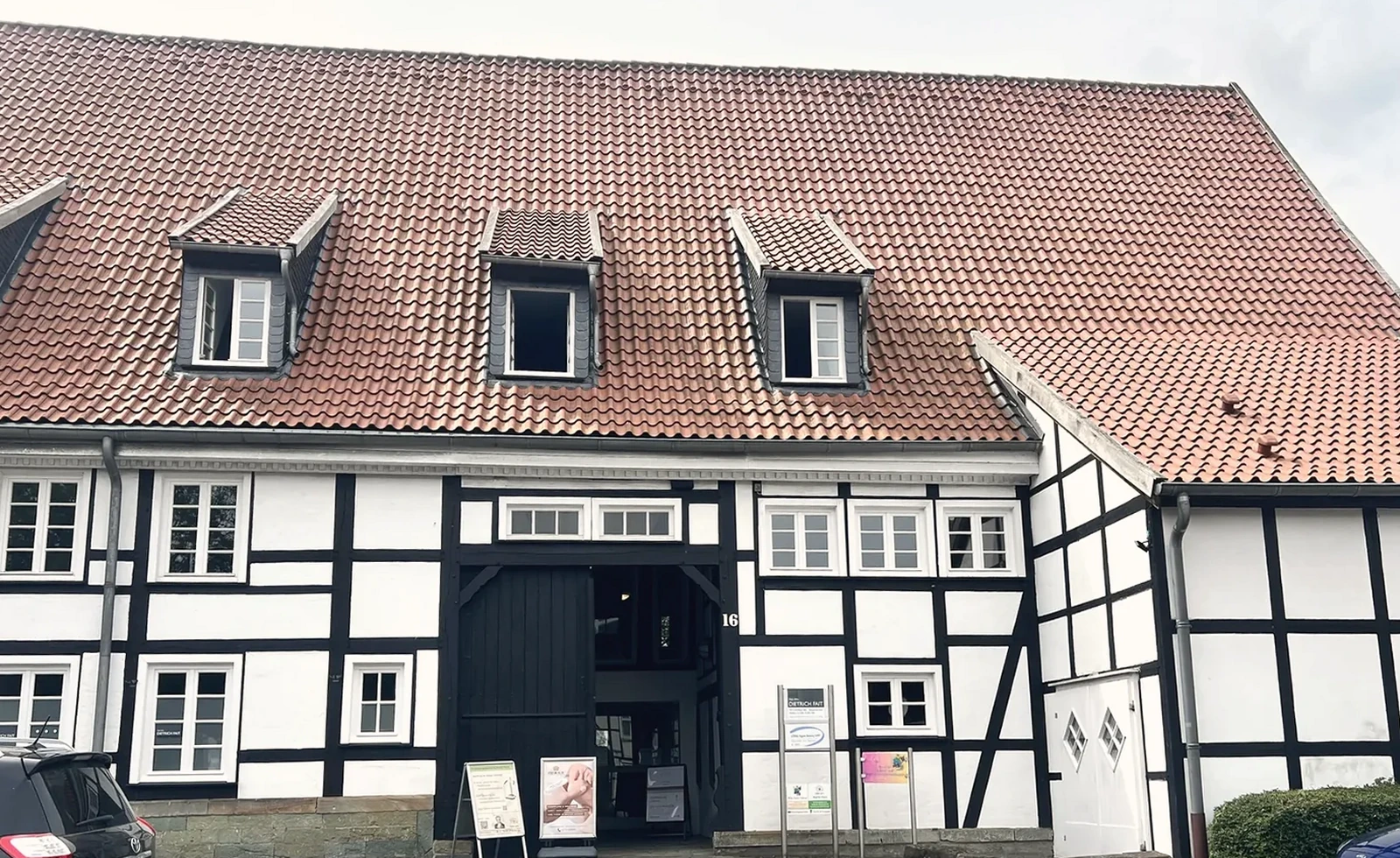 Fachwerkhaus am Praxisstandort in Hamm-Rhynern